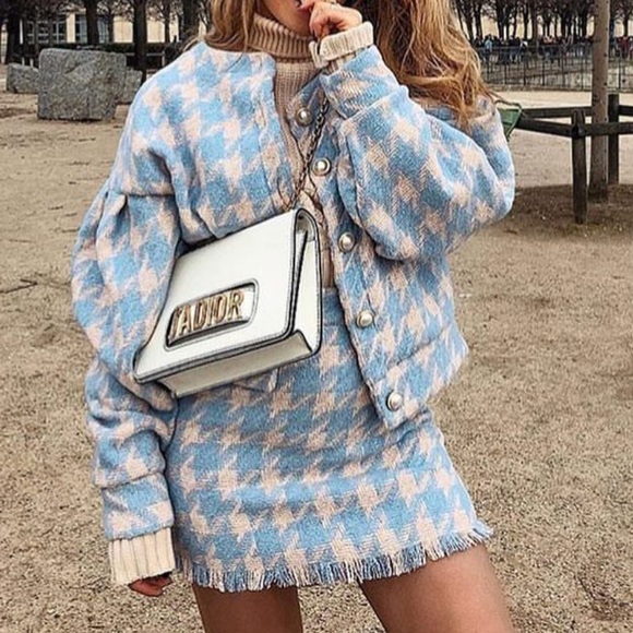 SOLD storets lori houndstooth 2-piece set - Picture 6 of 7